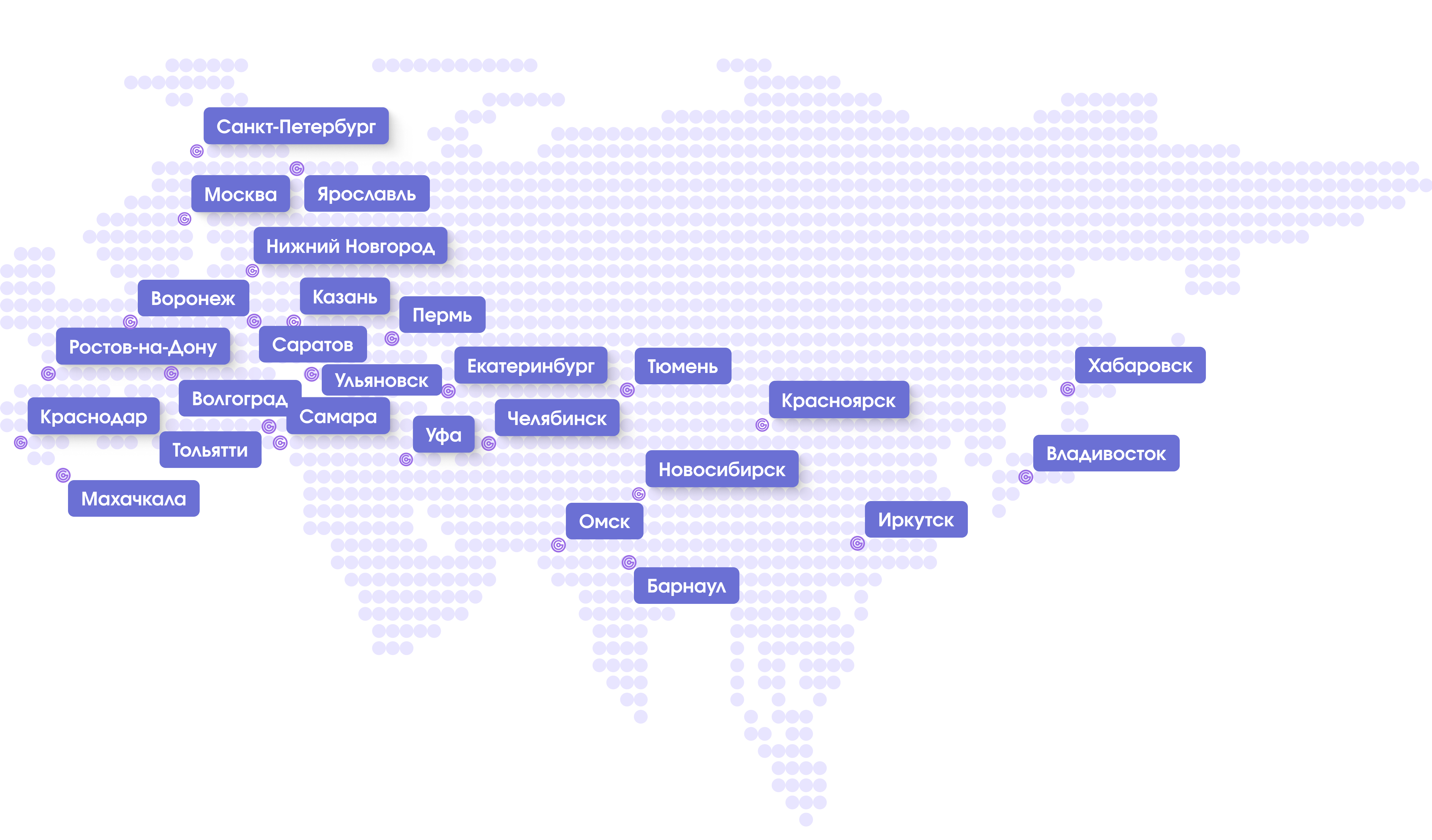 Карта дистрибуции журнала